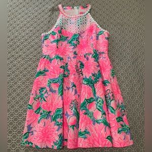 Girl’s Lilly Pulitzer Little Kinley Dress Size 14 Totally Blossom NWOTS